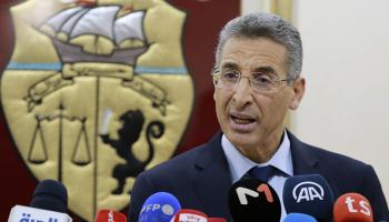 وزير الداخلية التونسي، توفيق شرف الدين (أنيس ميلي/ فرانس برس)