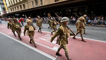 عرض عسكري للجيش الأسترالي، 25 إبريل 2023 (Getty)