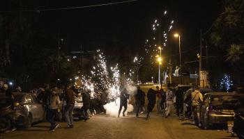 الاحتلال يقمع تظاهرة ضد تهجير حيّ الشيخ جراح(الأناضول)