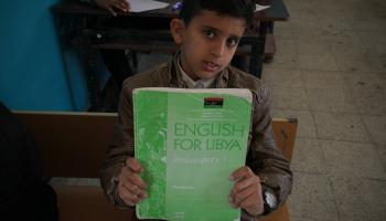 الكتب التعليمية غير جاهزة لبدء الدراسة في ليبيا (غيلز كلارك/Getty)