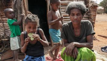 التدمير البيئي الذاتي أحد أسباب المجاعة في مدغشقر (ريجاسولو/ فرانس برس)