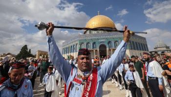 احتفال بعيد المولد النبوي في القدس 2022 (أحمد غرابلي/ فرانس برس)
