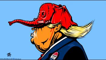 كاريكاتير اعادة ترشيح ترامب / حجاج