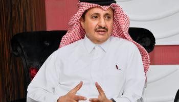 رئيس غرفة قطر خلال المقابلة (العربي الجديد)