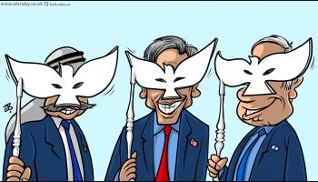 كاريكاتير السلام / حجاج