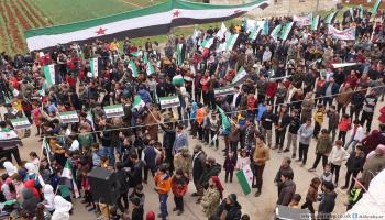السوريون يحيون الذكرى الثانية عشر للثورة السورية - عدنان الإمام