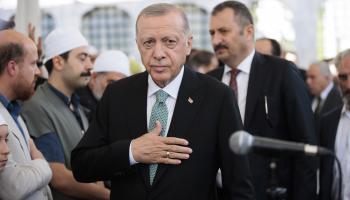 أردوغان بتأبين شخصية صوفية بإسطنبول، سبتمبر 2022 (عارف هودافيردي يمان/الأناضول)