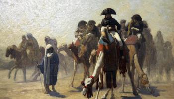 نابليون وقادة جيشه المحتل في مصر عام 1863 (تفصيل من لوحة لـ جان-ليون جيروم، Getty)