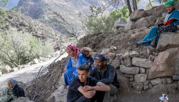 ناجون من زلزال المغرب (بولنت كيليك/فرانس برس)