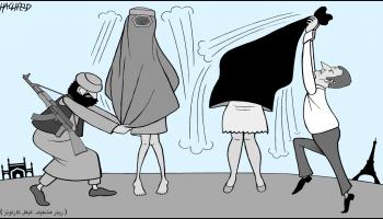 كاريكاتير لباس المرأة / كيغل 