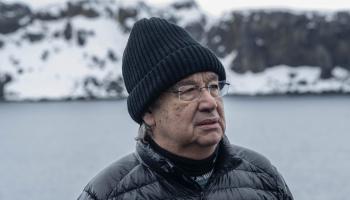 الأمين العام للأمم المتحدة أنطونيو غوتيريس في القارة القطبية الجنوبية في نوفمبر 2023 (إكس)