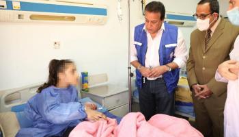 مصابو غزة في مستشفيات مصر (فيسبوك/وزارة الصحة)