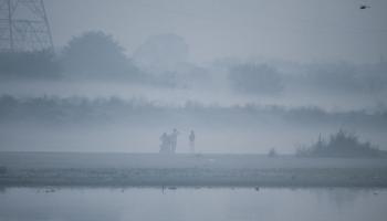 ضباب دخاني يغطي نيودلهي في الهند (Getty)