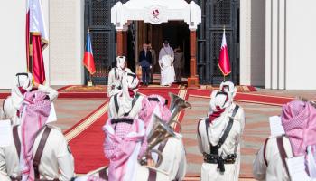 لقاء أمير قطر والرئيس التشيكي في الدوحة-الديوان الأميري القطري