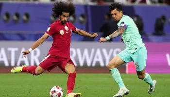 منتخب قطر هزم الصين بهدف من دون مقابل (زهي زهاو وو/Getty)