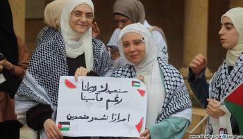 حراك طلابي في جامعات لبنانية تضامنا مع غزة، 30 إبريل 2024 (العربي الجديد)