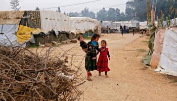 مخيم لاجئين سوريين في عكار شمالي لبنان - 26 أكتوبر 2022 (إبراهيم شلهوب/ فرانس برس)