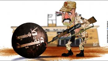 كاريكاتير الجيش المصري وكامب ديفيد / نجم