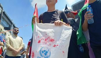 فلسطينيون يحيون ذكرى النكبة الفلسطينية (العربي الجديد)