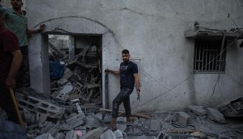 دمار جراء قصف إسرائيلي على غزة 24 مايو 2024 (Getty)