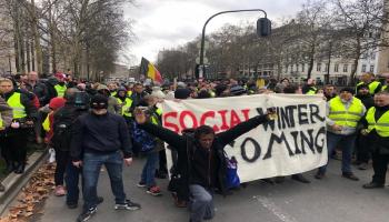 احتجاجات السترات الصفراء في بلجيكا/مسعود زيرك/الأناضول