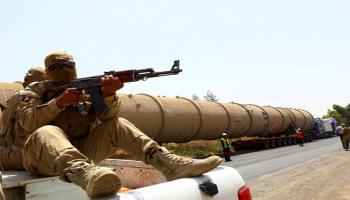 جنود يحرسون إمدادات النفط في شمال العراق