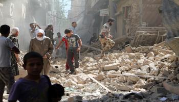 سورية/قصف على دير الزور/سياسة/أحمد عبود/فرانس برس