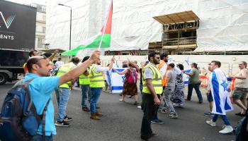 تظاهرة داعمة لفلسطين في لندن