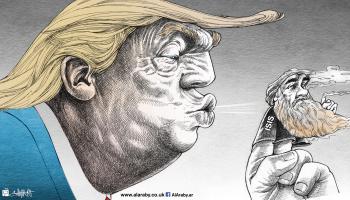 كاريكاتير ترامب والبغدادي / حيدري