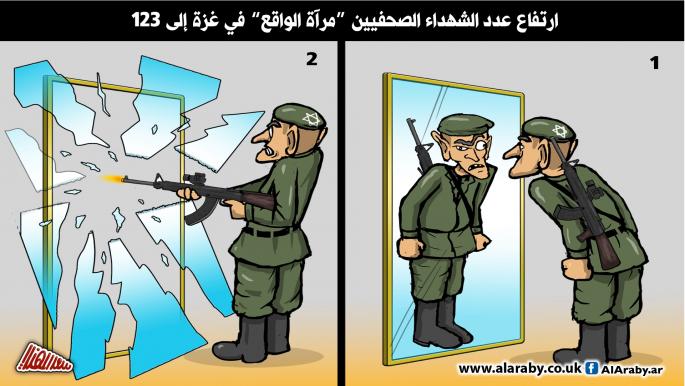 كاريكاتير الشهداء الصحفيين / المهندي 