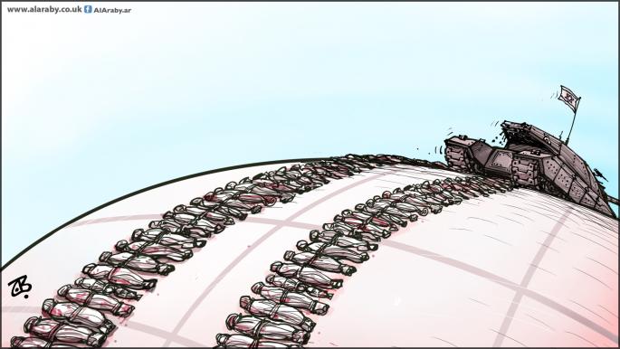 كاريكاتير مجازر غزة اليومية / حجاج