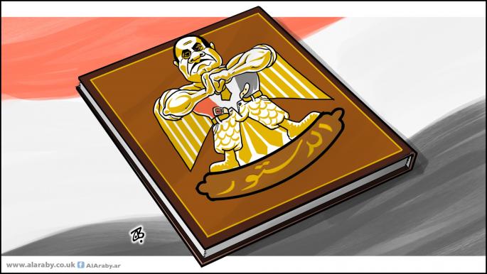 كاريكاتير الدستور المصري / حجاج