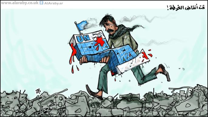 كاريكاتير قصف الغوطة / حجاج