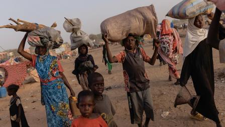 لاجئون من دارفور (Getty)