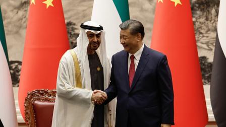 البيان جاء بختام زيارة محمد بن زايد للصين، بكين 30 مايو 2024 (تينغشو وانغ/Getty)